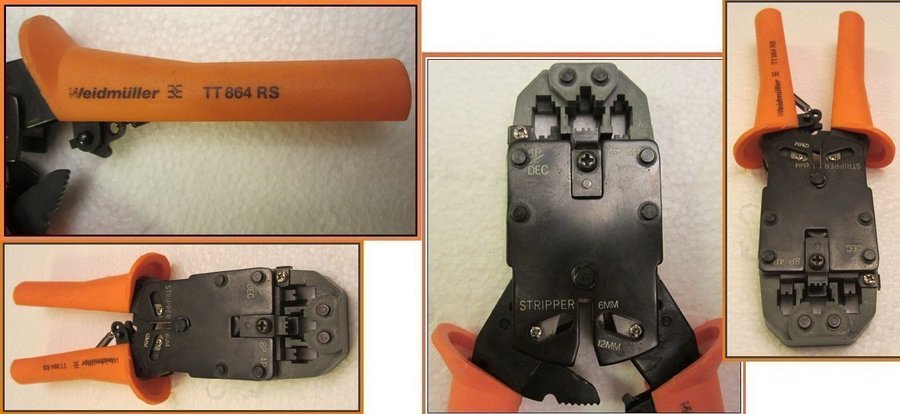 Crimpwerkzeug Weidmüller TT 864 RS für modulare Steckverbinder-Gebraucht!