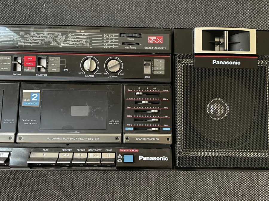 Panasonic RX-CW30 Dual Kassett/Radio Boombox