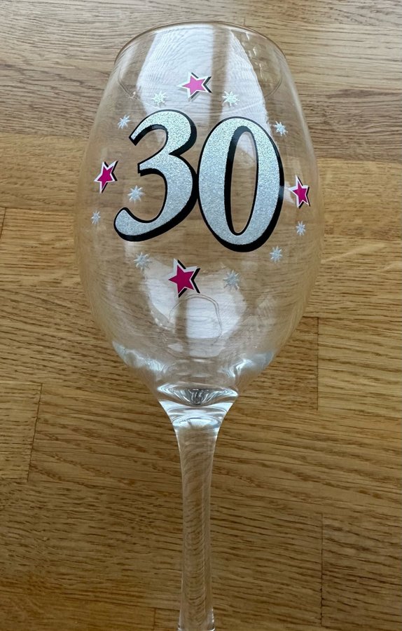 Vinglas ”30” födelsedag 600 ml