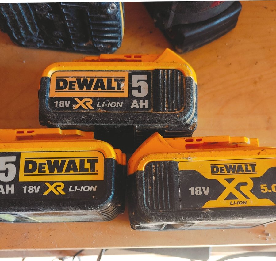 Dewalt batterier