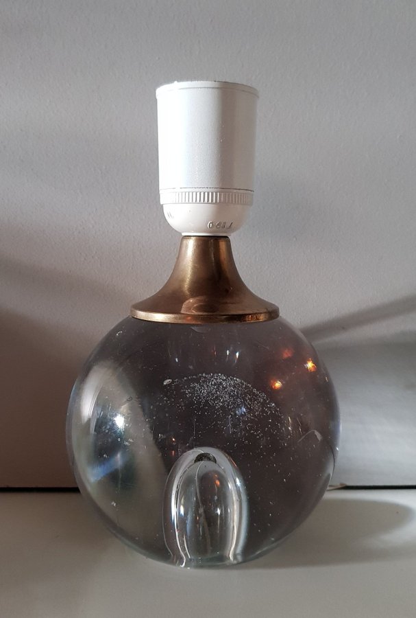 ** Reijmyre Glaslampa bordslampa mässing glas lyx klotlampa