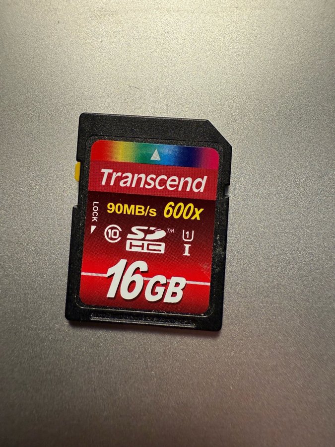 Transcend 16GB SD-kort 600x 90MB/s