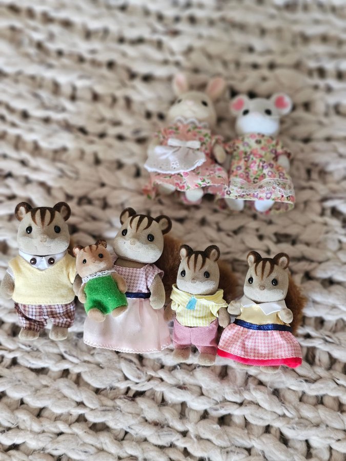 Sylvanian families Ekorrfamilj kanin och mus