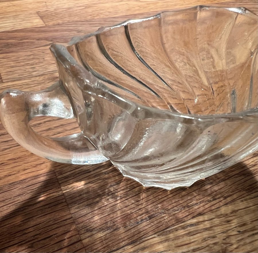 Vintage Gräddkanna finskt glas Riihimäen