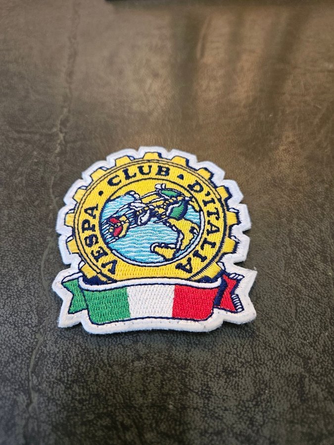 Patch Tygmärke Vespa Club d'Italia Scooter Italien