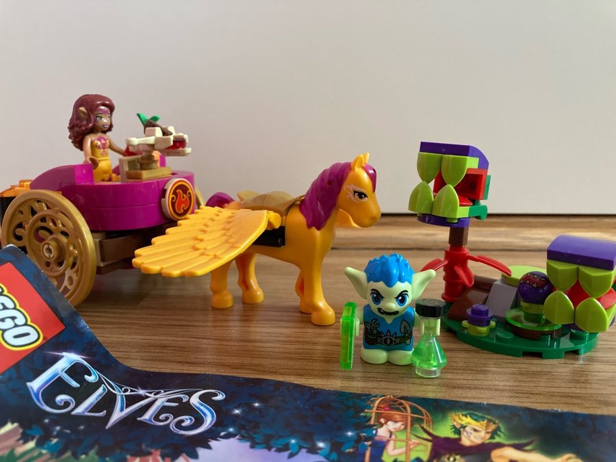 Lego Elves 41186 Azari och trollets flykt genom skogen, komplett!