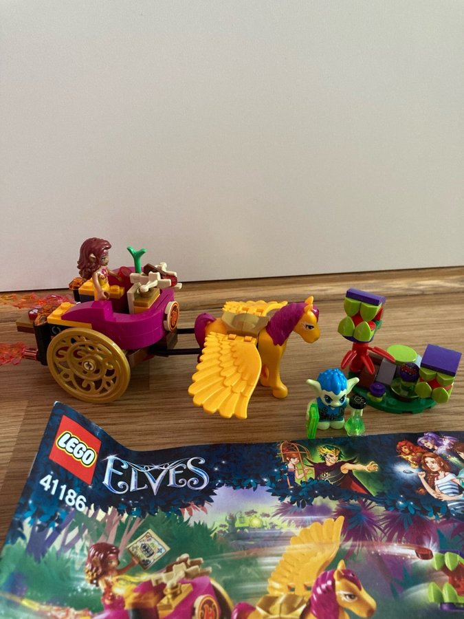 Lego Elves 41186 Azari och trollets flykt genom skogen, komplett!