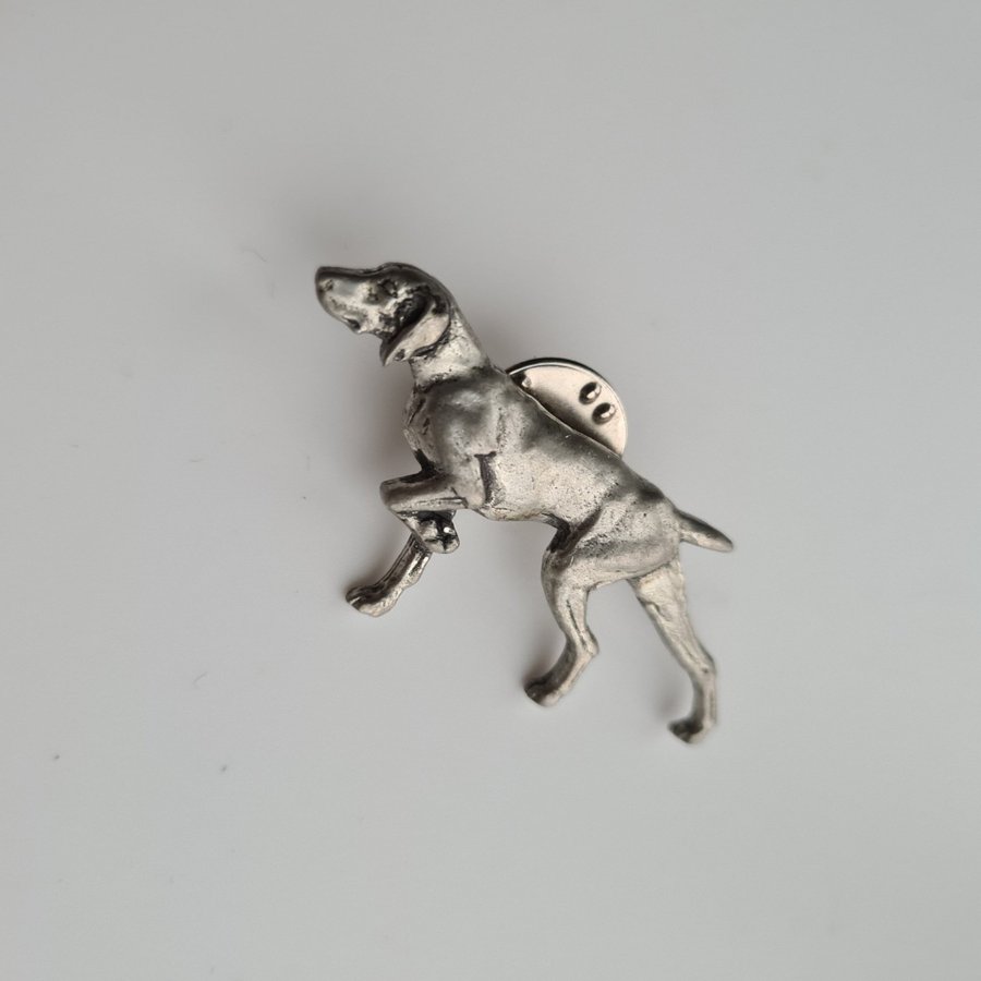 Söt Hundbrosch/Pin ,Vintage