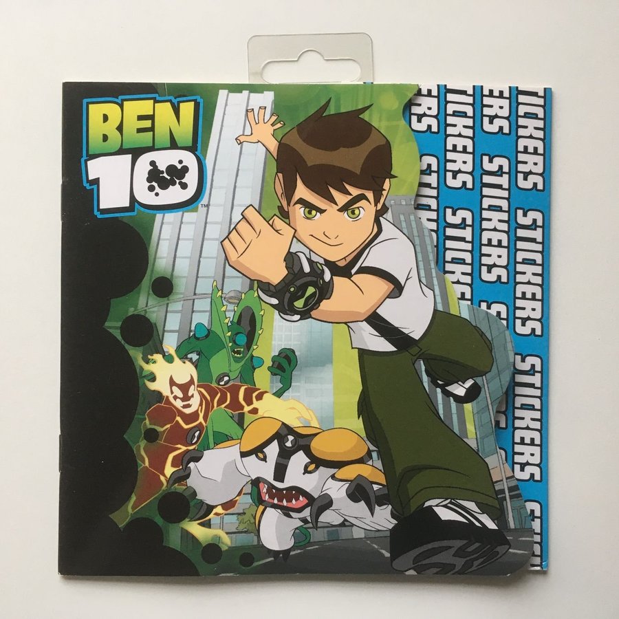 BEN 10 - Klistermärkeshäfte med bilder att färglägga