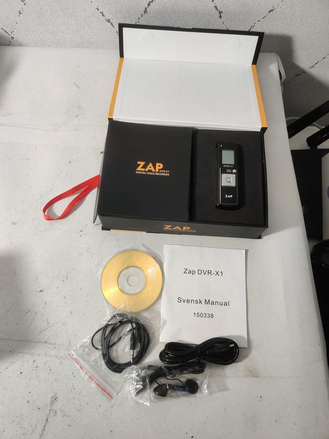 Zap DVR-X1 Digital Voice Recorder ,digital röstinspelare