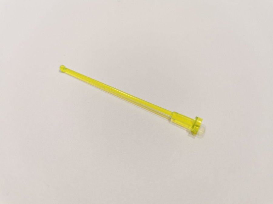 Lego - transparent - antenn - 8L - part 2569 - trans neon green