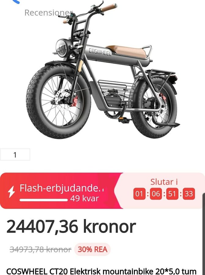 Elcykelger - ger känslan av att flyga!