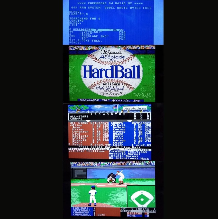 HardBall (Accolade) - US-NTSC - DISK ->TESTAD<- Commodore 64/C64