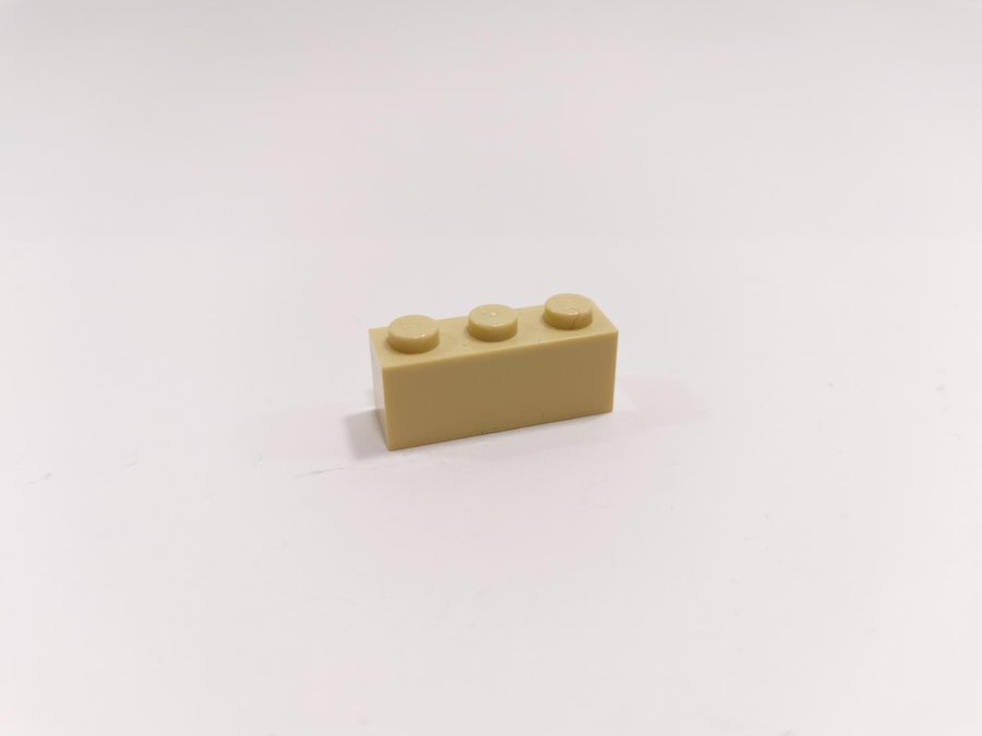 Lego - brick - bas - 1x3 - part 3622 - ljusbiege (tan)