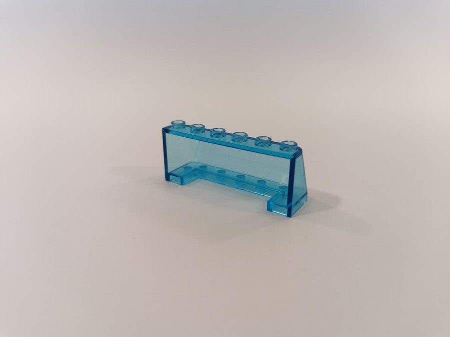 Lego - transparent - ruta - Windscreen - part 4176 - trans light blue - blå