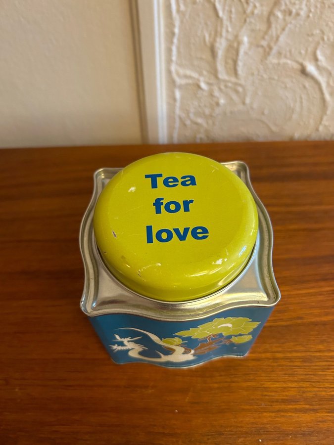 Vintage burk "Tea for love"