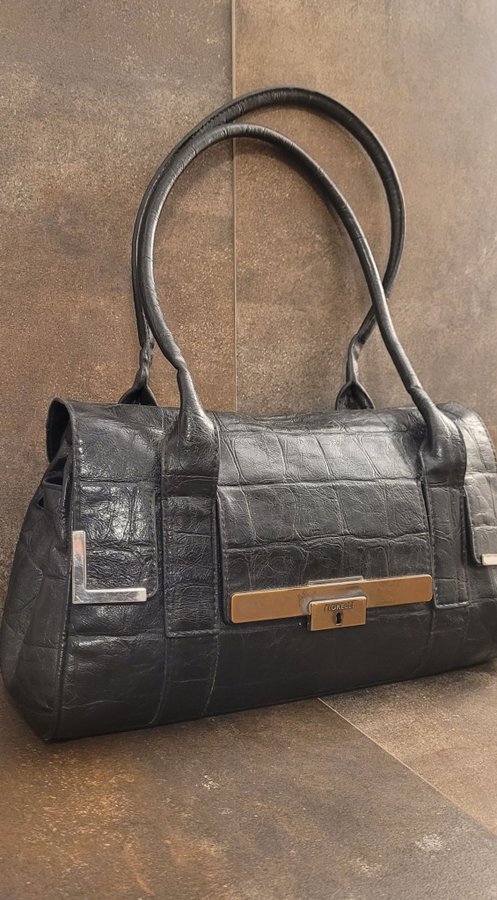 Kvalitativ Skinnväska från Fiorelli 100%Äkta Skinn Läder Vintage Trend