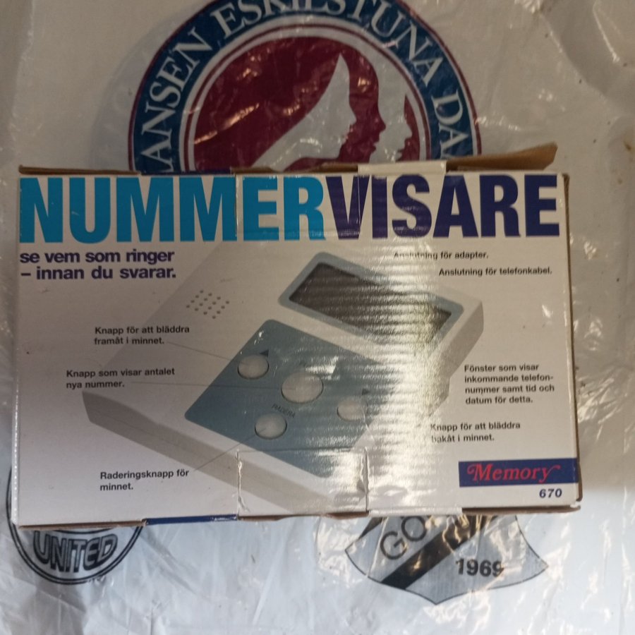 Nummervisare Memory 670