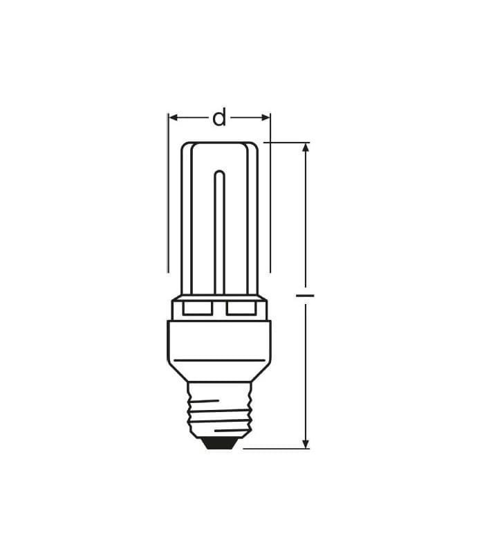 NY! Osram Dulux Intelligent 22W/2500K E27 kompaktlysrör 1440 lm motsw 103watt