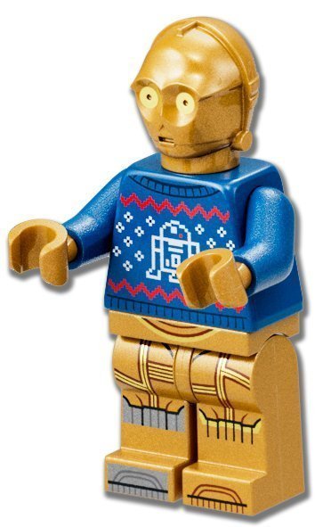 Festive C-3PO / med jultröja - LEGO STAR WARS