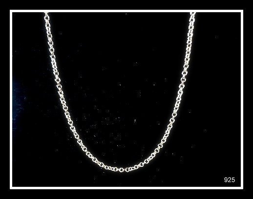 HELT NYTT!!! UNDERBART HALSBAND / KEDJA SILVER 925 L: 50cm / Missa inte!