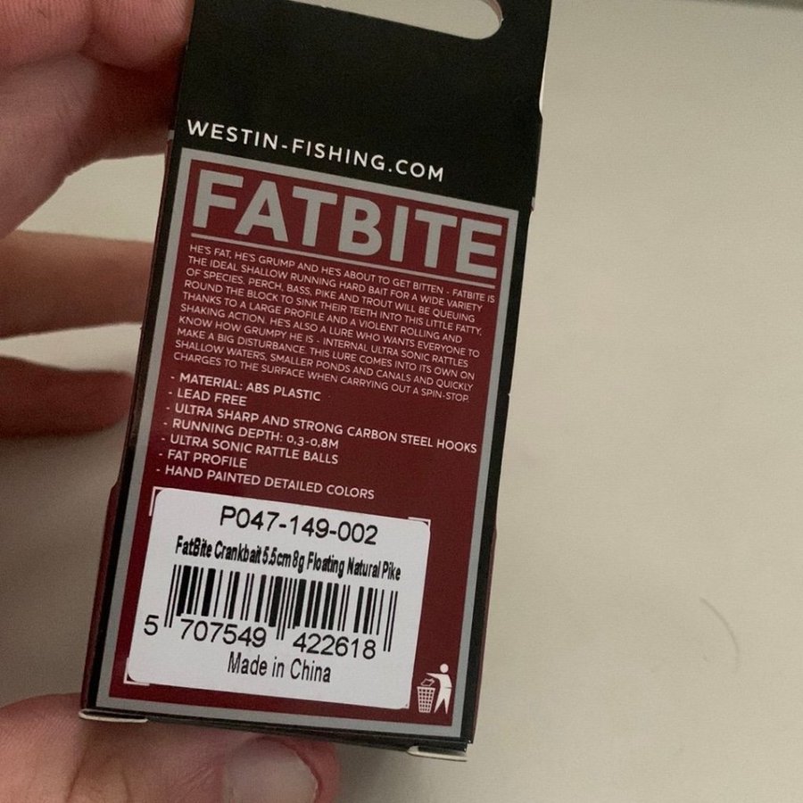 Westin fatbite 55 cm 8g