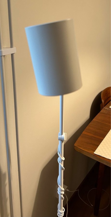 Ikea golvlampa läslampa vit Nymåne