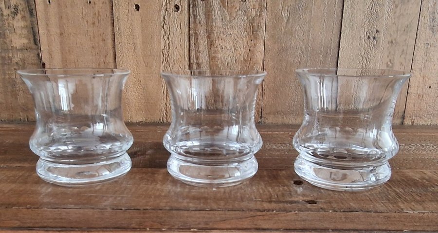 Fantastik 3 st whisky glas i retro vintage design Kosta Boda