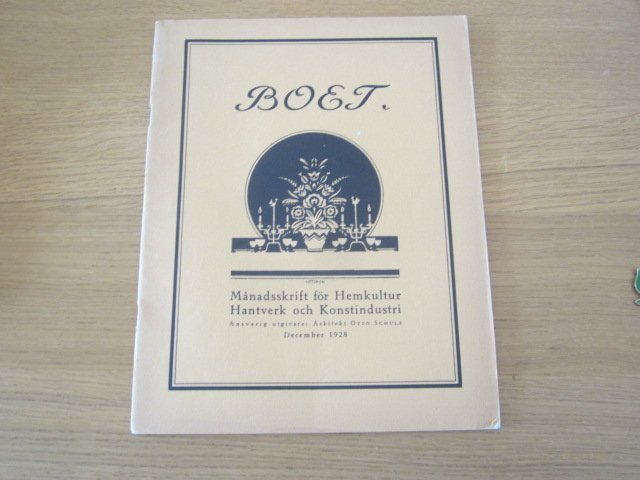 BOET: Månadskrift för Hemkultur Hantverk och Konstindustri - December 1928