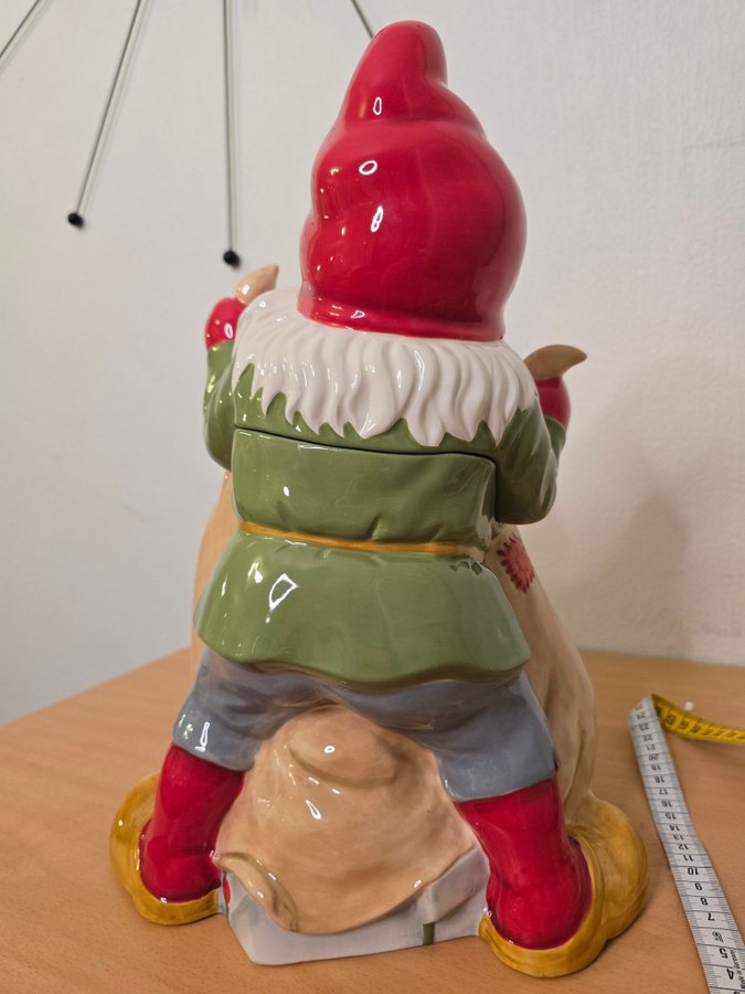 HELT NY 38cm Jultomte tomte kakburk Fyrklövern Collection Lars Carlsson