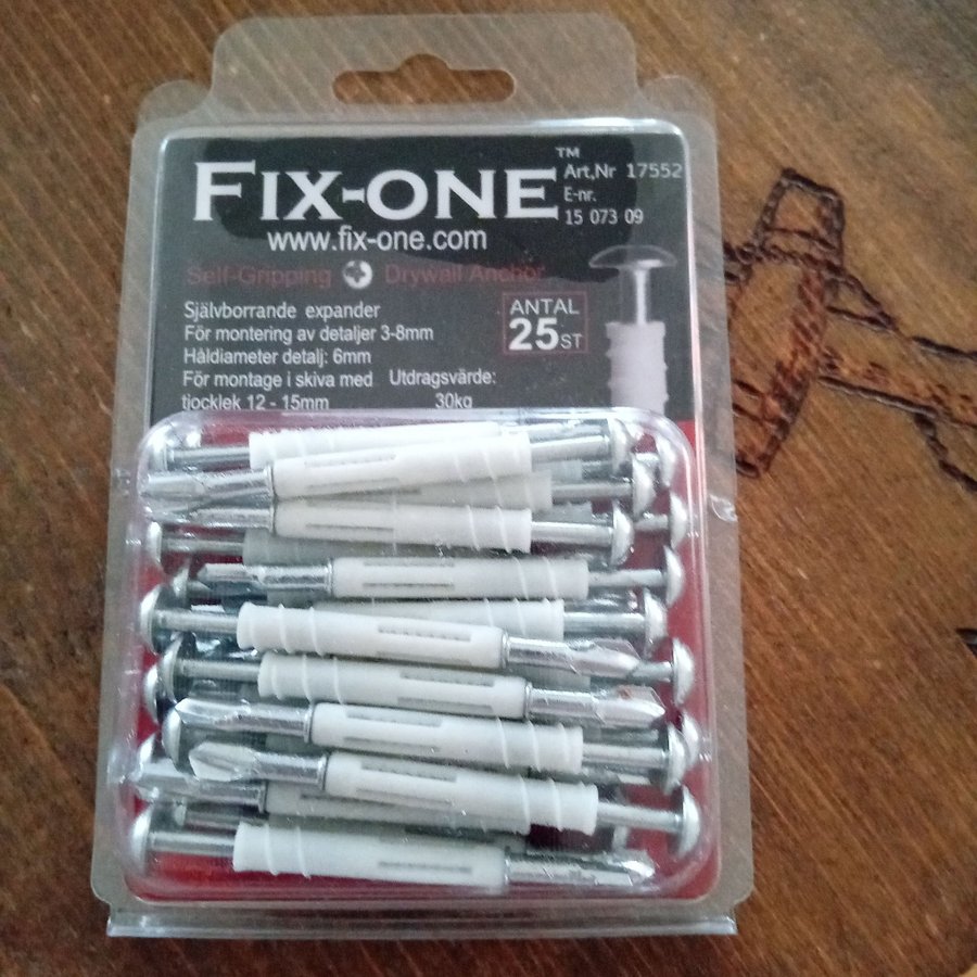 FIX-ONE Självborrande Expander 25st