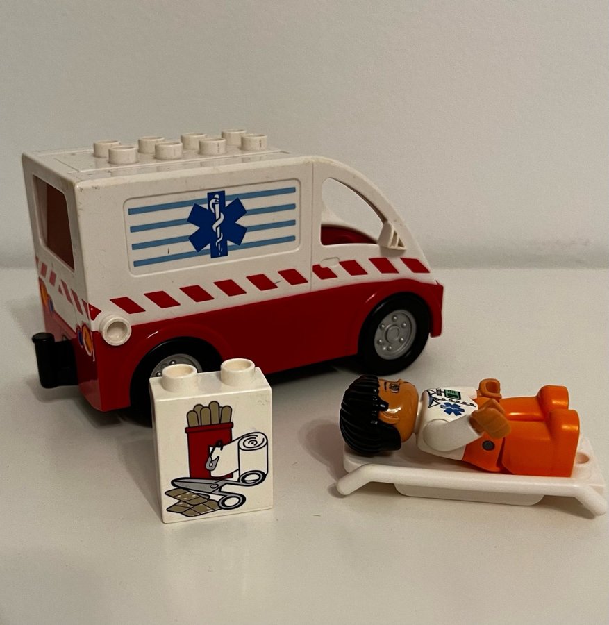 Lego ambulans med tillbehör