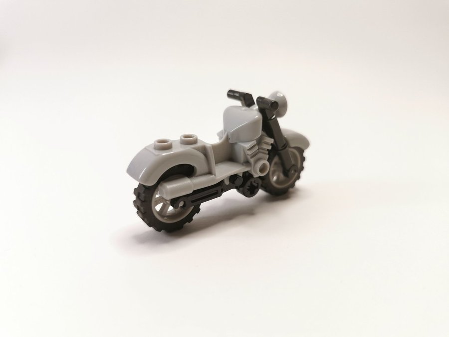 Lego - fordon - motorcykel - part 85983c01 - ljusgrå (bluish)