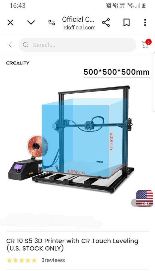 Creality CR-10 S5 3D-skrivare