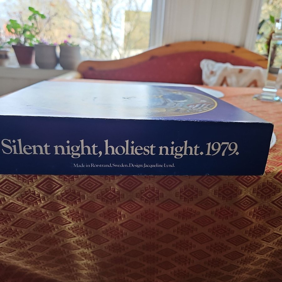 Julpoesi Tallrik 1979 Stilla natt, Heliga natt