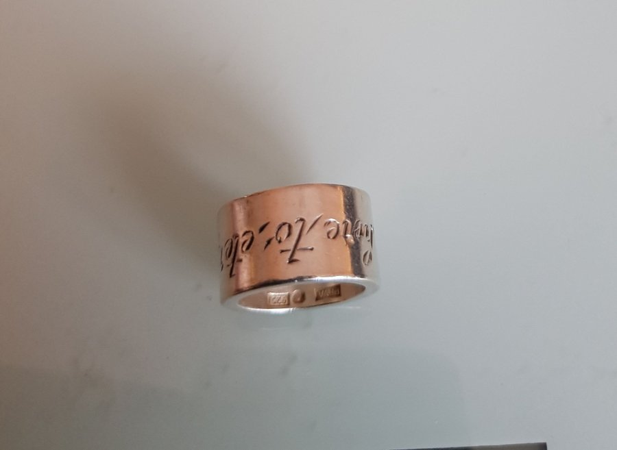 EFVA 2400 kr ATTLING "härifrån till evigheten"/ring/efva attling/silver