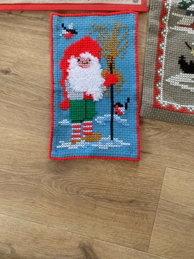 Retro Julmotiv Broderier