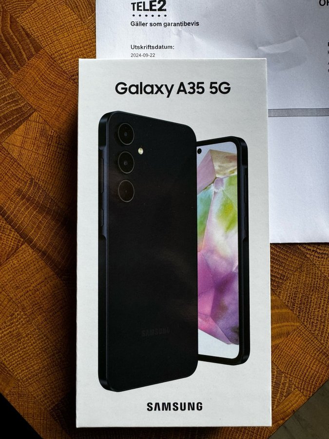 Samsung Galaxy A35 5G Obruten förpackning, garanti