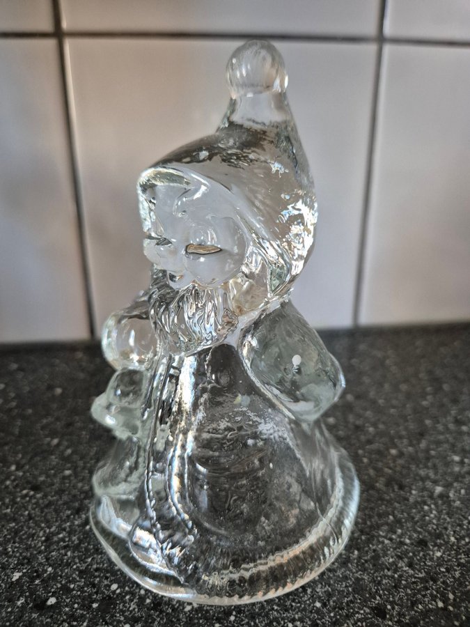 Glasfigur Tomte glasplinga