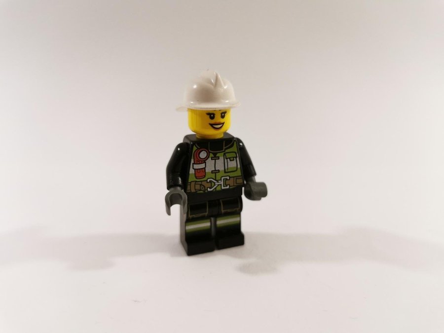 Lego - minifigur - figur - city - stad - brandman