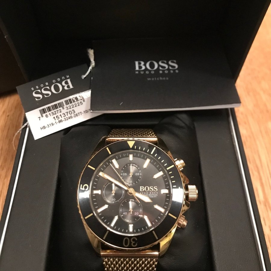 Hugo Boss Black Ocean Chronograph herrur *Nyskick*