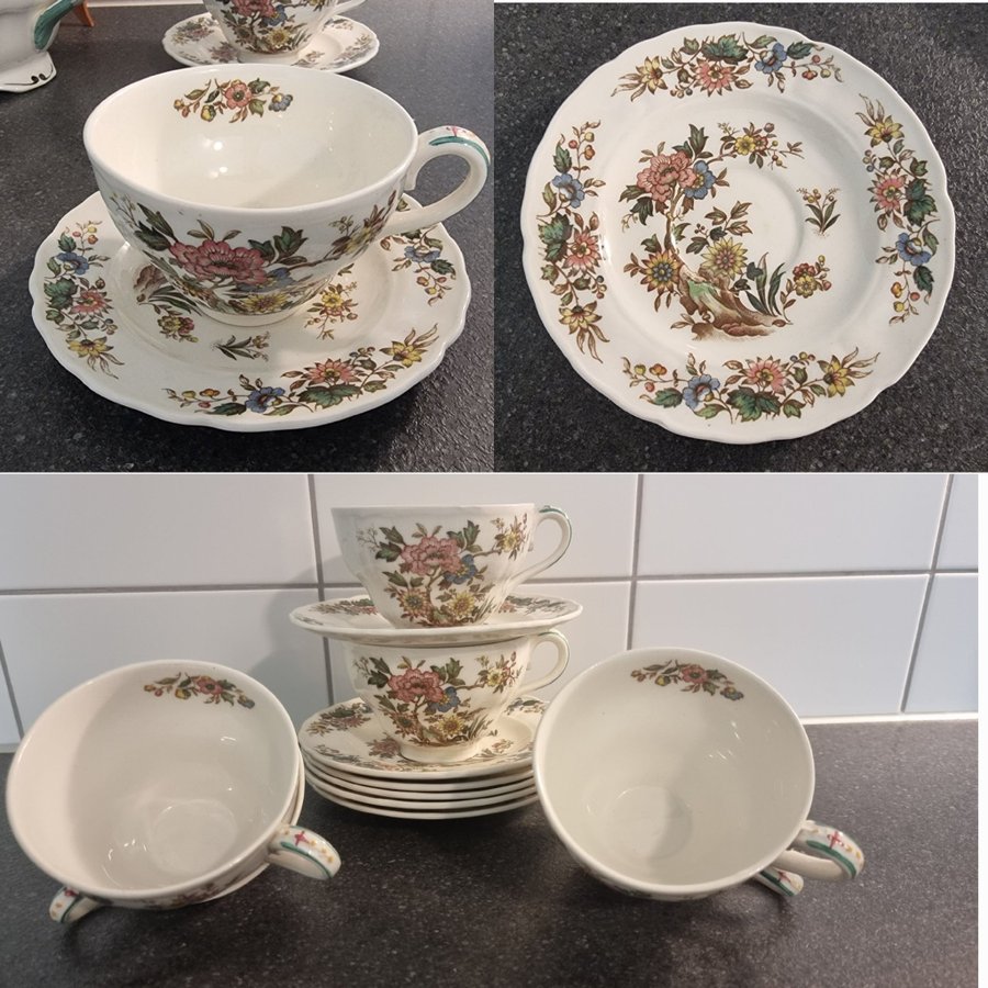 TEKOPPAR från MARLBOROUGH /ROYAL PETAL/ LORRAINE/GRINDLEY ENGLAND