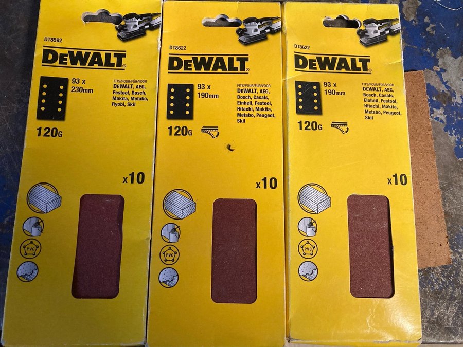 DEWALT Slippapper 93x230mm 120g