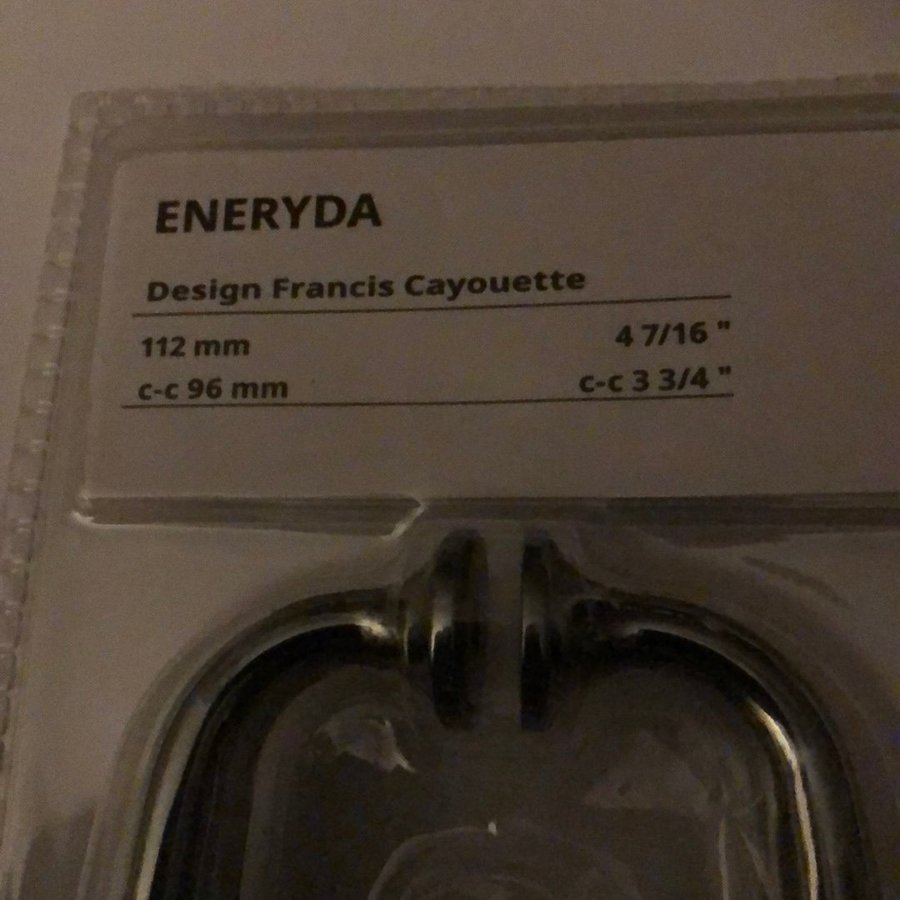 22 st nya IKEA Eneryda Dörrhandtag 112 mm