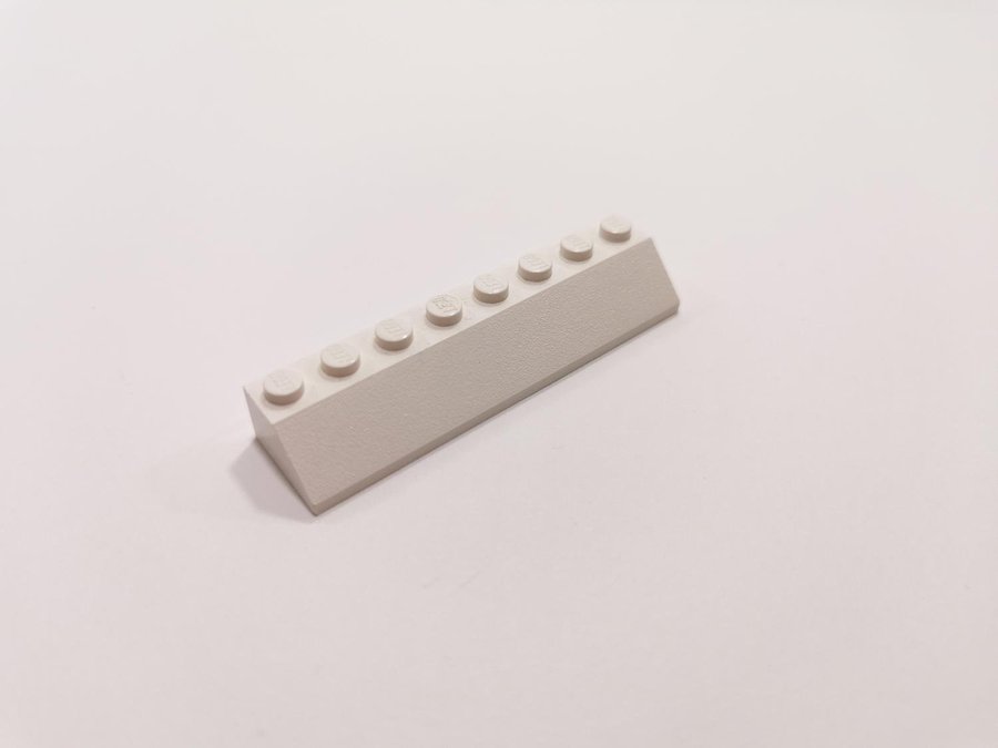 Lego - slope - bas - 2x8 - part 4445 - vit