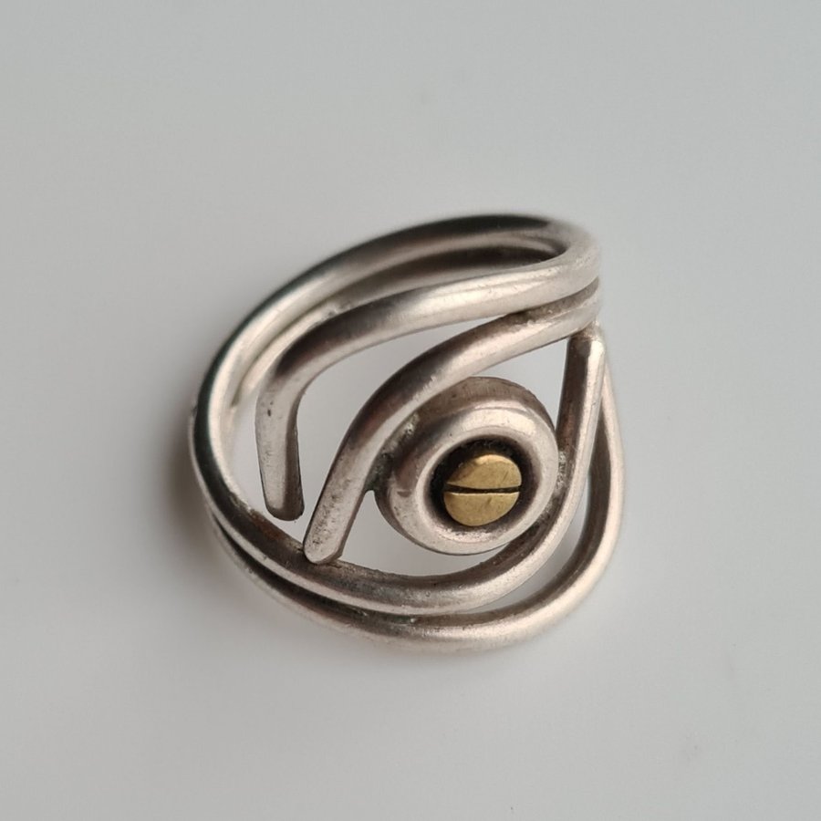 Unik Vintage design silverring 925