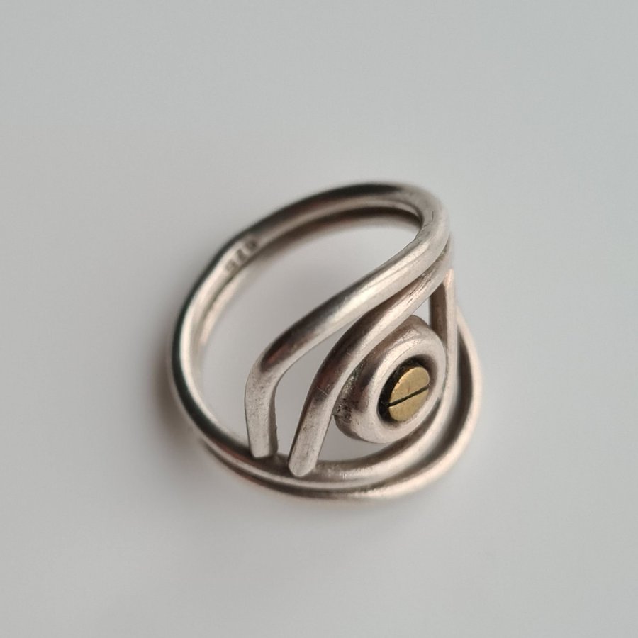 Unik Vintage design silverring 925