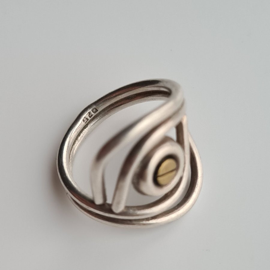 Unik Vintage design silverring 925