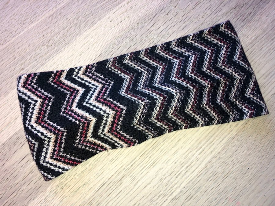 MISSONI STICKAT PANNBAND ULL ZIGZAG HEADBAND