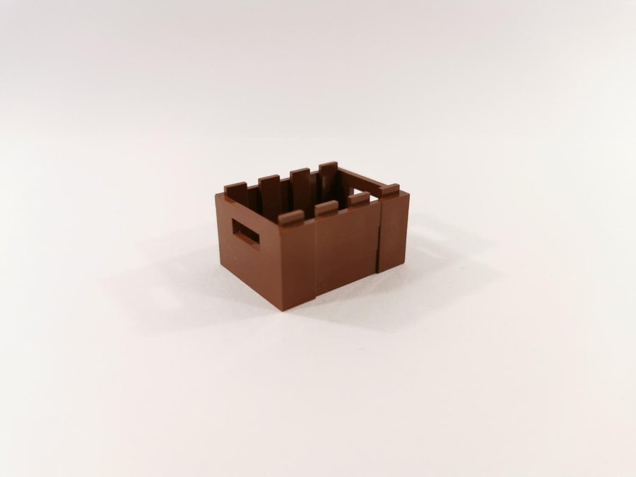 Lego - låda - 3x4x1 2/3 - part 30150 - brun (reddish)